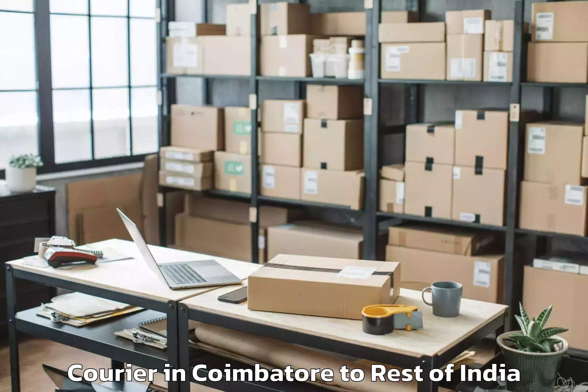 Book Coimbatore to Lawar Np Courier Online